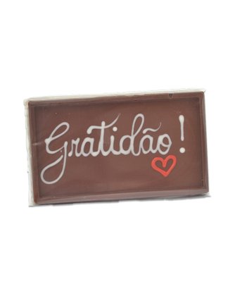 Barra de Chocolate ao Leite Gratidão 75g