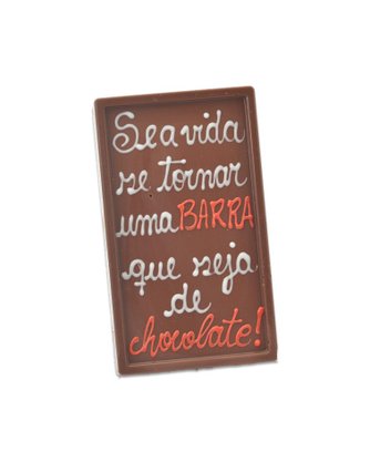 Barra de Chocolate ao Leite Se a Vida se Tornar 75g