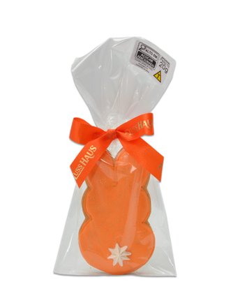 Bolacha Amanteigada Coelho Laranja Com Pompom 20g