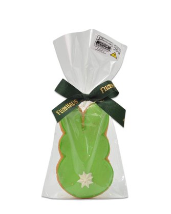 Bolacha Amanteigada Coelho Verde com Pompom 20g