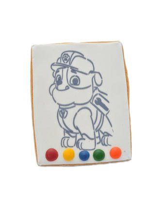Bolacha Amanteigada para Colorir Rubble 60g