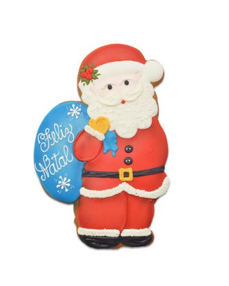 Bolacha de Mel Papai Noel com Saco de Presentes 70g