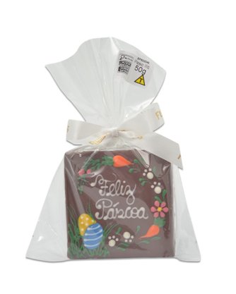 Bolinho de Mel com Chocolate Preto Ovinhos, Cenoura e Flor 50g