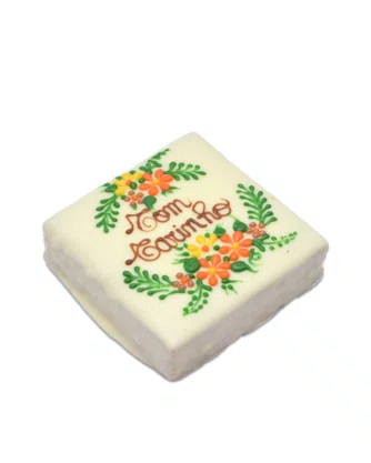Bolinho de Mel Decorado Branco 50g - com Carinho