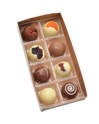 Caixa com 8 Bombons 80g