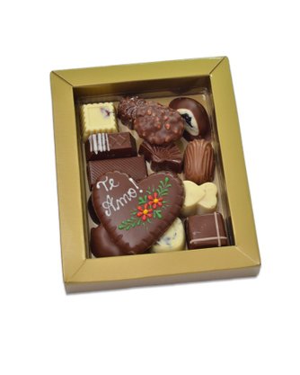 Caixa com Chocolates Sortidos Te Amo 120g