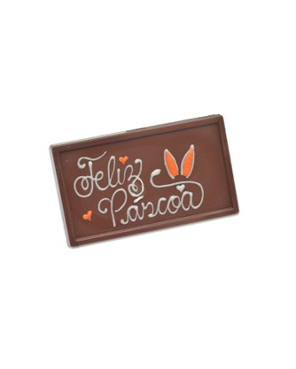 Chocolate Barra Feliz Páscoa com Orelha Laranja 75g