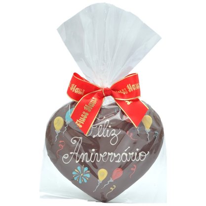 Coração de Pão de Mel com Chocolate 120g FA