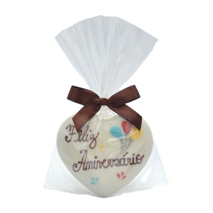 Coração de Pão de Mel com Chocolate Branco 30g FA