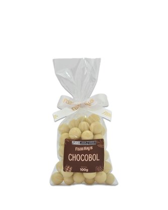 Drágea de Chocobol com Chocolate Branco 100g