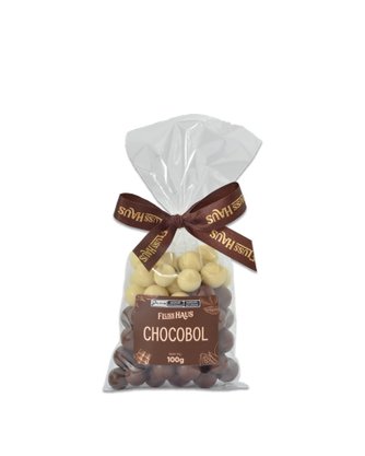 Drágea de Chocobol com Chocolate Preto e Branco 100g