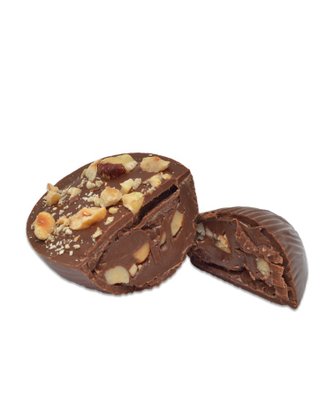 Meio Ovo de Chocolate ao Leite com Recheio de Avelã Zero Açúcar 50g