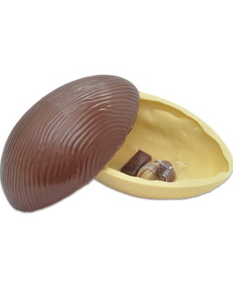 Ovo de Chocolate Preto e Branco 600g