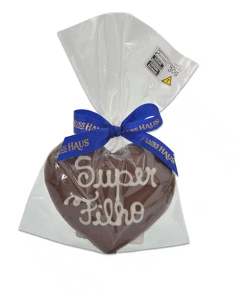 Pão de Mel Coração com Chocolate Super Filho 30G