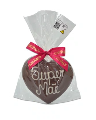 Pão de Mel Coração com Chocolate Super Mãe 30g