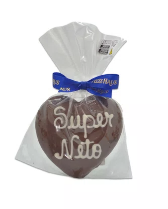 Pão de Mel Coração com Chocolate Super Neto 30G