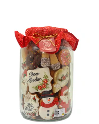 Pote Bolacha Sortida G 1kg Natal