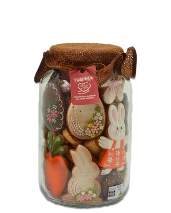 Pote Bolacha Sortida G com Touca Tradicional 1kg Páscoa