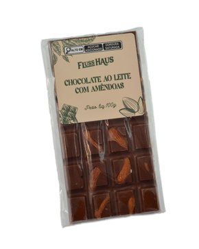 Barra de Chocolate ao Leite com Amêndoa 100g