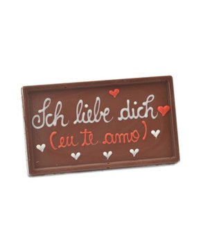Barra de Chocolate ao Leite Ich Liebe Dich 75g