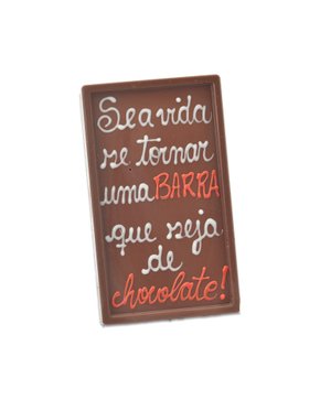 Barra de Chocolate ao Leite Se a Vida se Tornar 75g