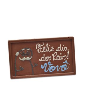 Barra de Chocolate Feliz Dia dos Pais, Vovô 75g