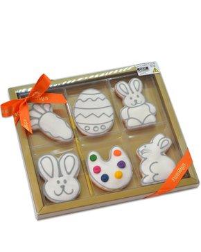 Bolacha Amanteigada  Kit para Colorir com 6 Bolachas e Pincel 80g