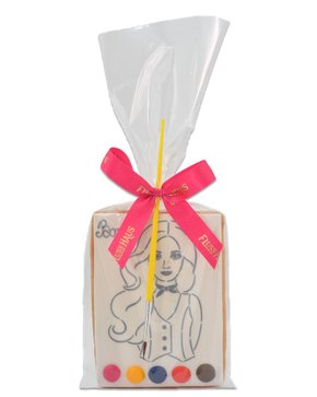 Bolacha Amanteigada para Colorir Barbie 60g