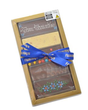 Caixa com 5 barras Com Carinho Azul 100g