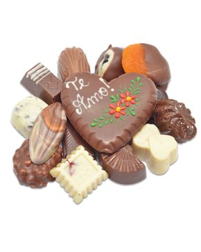 Caixa com Chocolates Sortidos Te Amo 120g