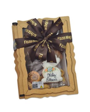 Caixa MDF com Bandeja Sortida Páscoa 200g