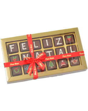 Chocolate Caixa com 18 bombons Feliz Natal 320g