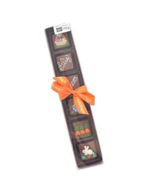 Chocolate Caixa com 6 Bombons Desenhos de Páscoa 100g