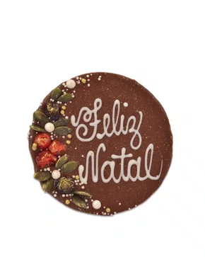 Chocolate Guirlanda Feliz Natal com Frutas 75G