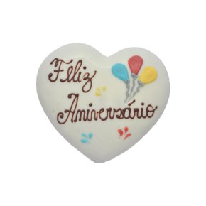 Coração de Pão de Mel com Chocolate Branco 30g FA