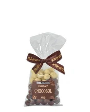 Drágea de Chocobol com Chocolate Preto e Branco 100g