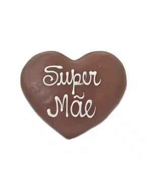 Pão de Mel Coração com Chocolate Super Mãe 30g