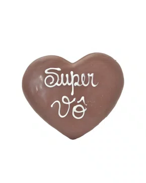 Pão de Mel Coração com Chocolate Super Vô 30G
