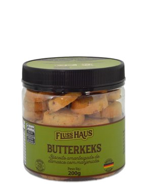 Pote Biscoito Amanteigado com Damasco e Manjericão 200g