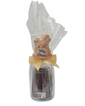 Pote Charuto de Chocolate com Laço e Bolacha 200g Páscoa