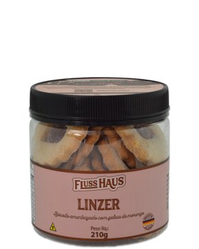 Pote Linzer com Geleia de Morango 210g