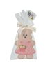 Bolacha Amanteigada Ursa com Vestido Rosa e Poá 30g