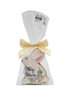 Bolacha de Mel Coelho Branco com Arranjo de Flor 15g