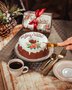 Bolo de Mel com Nozes Redondo Feliz Natal 400g