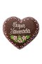 Coração de Pão de Mel com Chocolate 120g Super Namorada