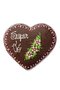Coração de Pão de Mel com Chocolate 120g Super Vó